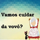 Ícone do jogo "Vamos Cuidar da Vovó?" com link para download".